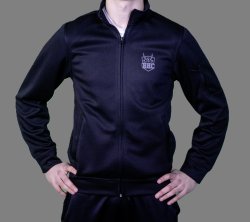 Cardigan med HHC-märke