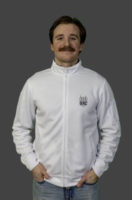 Zoom bild av Cardigan med HHC-märke